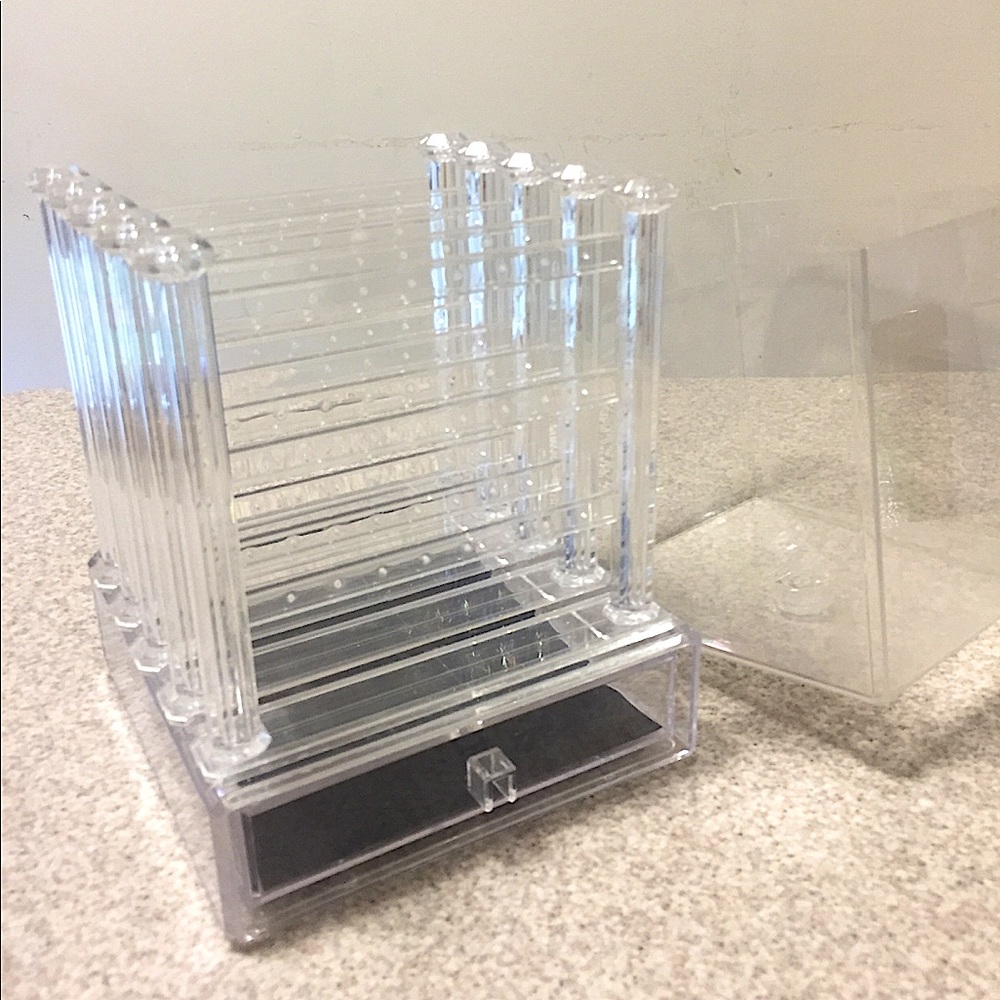 SOLD Clear Acrylic Jewelry Box